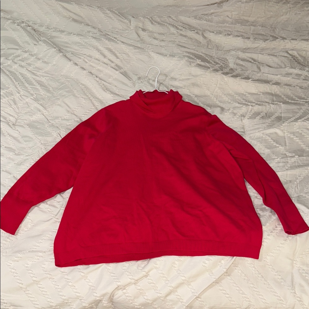 Lane Bryant Vibrant Red Turtleneck Sweater